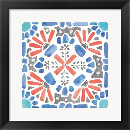 Framed Coastal Sea Life IX Print
