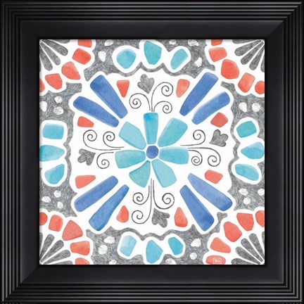 Framed Coastal Sea Life VIII Print