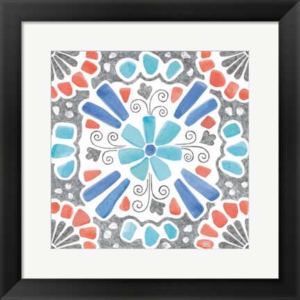 Framed Coastal Sea Life VIII Print