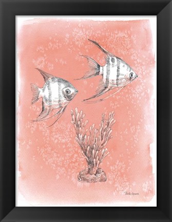 Framed Coastal Sea Life III Print