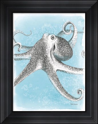Framed Coastal Sea Life II Print