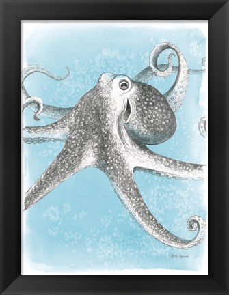 Framed Coastal Sea Life II Print