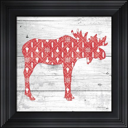 Framed Nordic Holiday IX Print
