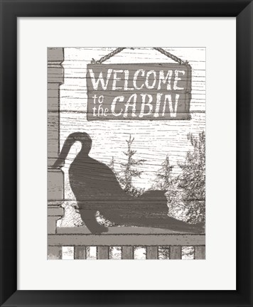 Framed Fall Cabin VI Print