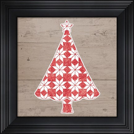 Framed Nordic Holiday XVI Print