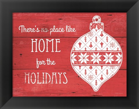 Framed Nordic Holiday VI Print