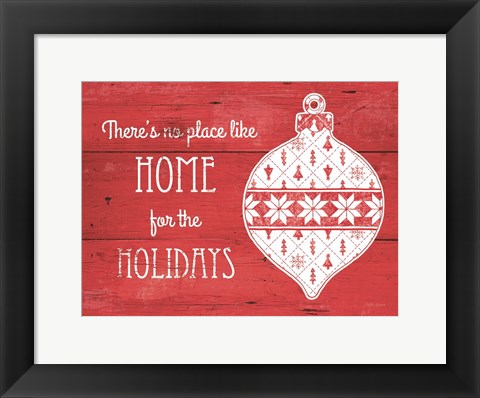 Framed Nordic Holiday VI Print