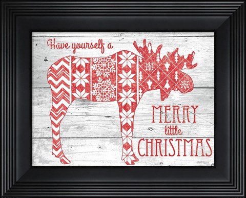 Framed Nordic Holiday I Print