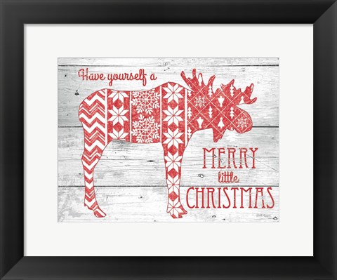 Framed Nordic Holiday I Print