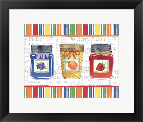 Framed Canning Kitchen IX Print