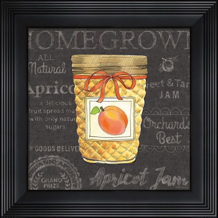 Framed Canning Kitchen IV black Print