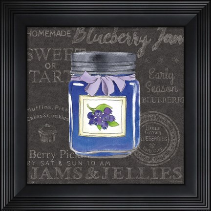 Framed Canning Kitchen II black Print
