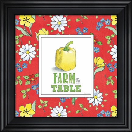 Framed Fresh From the Garden VIII Print