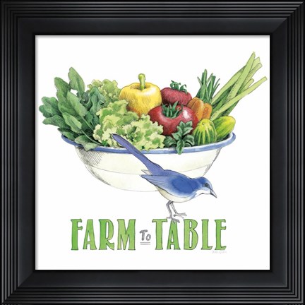 Framed Fresh From The Garden IV Print