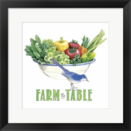 Framed Fresh From The Garden IV Print