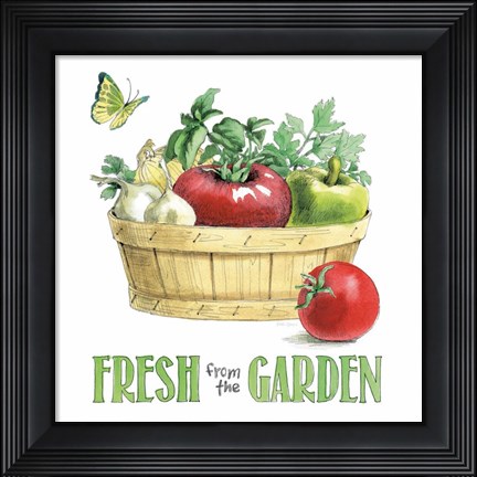 Framed Fresh From The Garden I Print