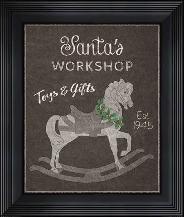 Framed Chalkboard Christmas Signs I Print