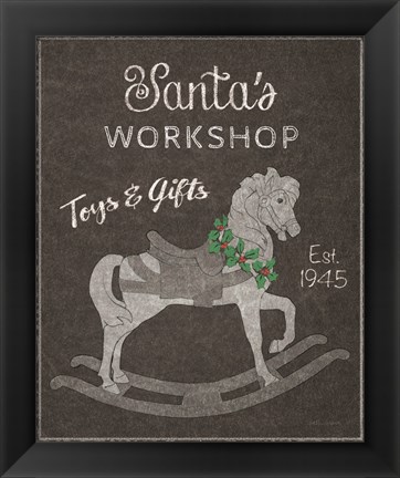 Framed Chalkboard Christmas Signs I Print