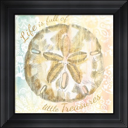 Framed Golden Treasures Inspiration VII Print