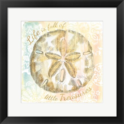 Framed Golden Treasures Inspiration VII Print