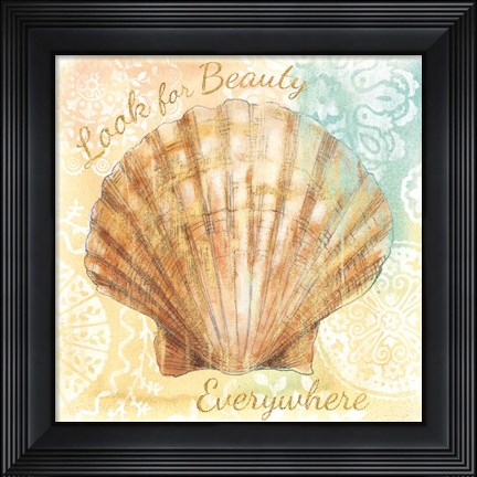 Framed Golden Treasures Inspiration VIII Print