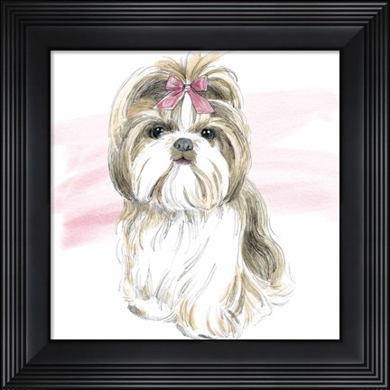 Framed Glamour Pups VIII Print