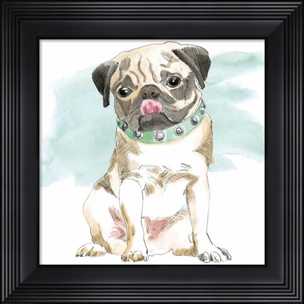 Framed Glamour Pups X Print