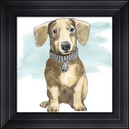 Framed Glamour Pups IX Print