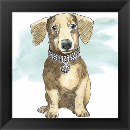 Framed Glamour Pups IX Print