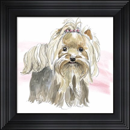 Framed Glamour Pups XII Print