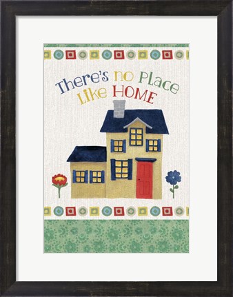 Framed No Place Like Home v2 Print