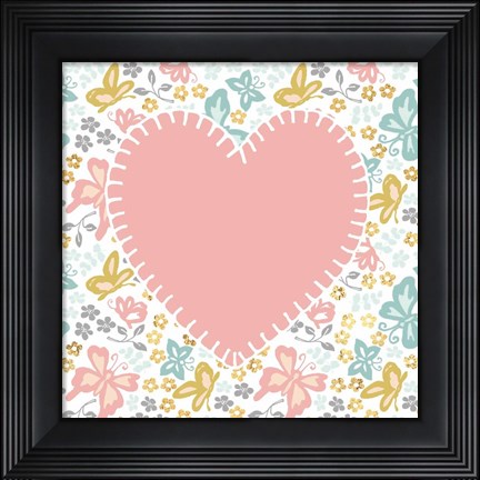 Framed Baby Quilt Gold I Print