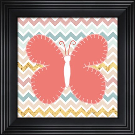 Framed Baby Quilt Gold III Print