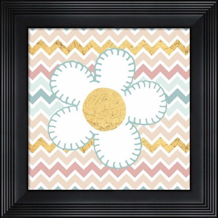 Framed Baby Quilt Gold II Print