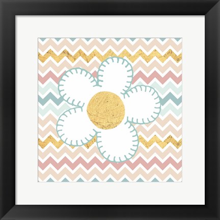 Framed Baby Quilt Gold II Print