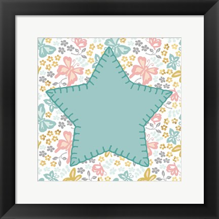 Framed Baby Quilt Gold IV Print