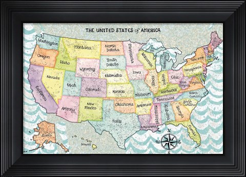 Framed US Cities IX Print