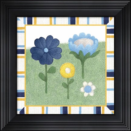 Framed Americana Garden IV With Border Print