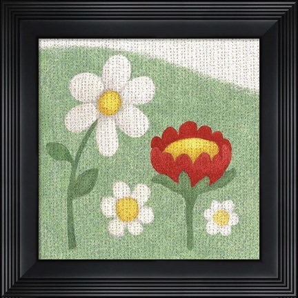 Framed Americana Garden I Print