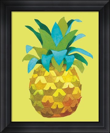 Framed Island Time Pineapples IV Print