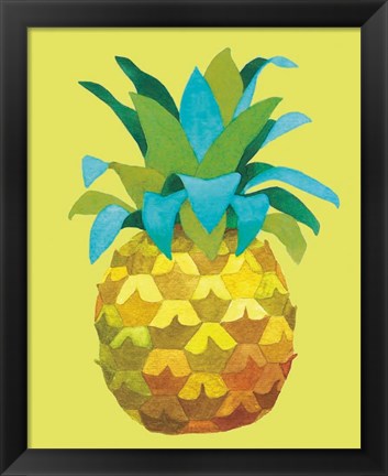 Framed Island Time Pineapples IV Print