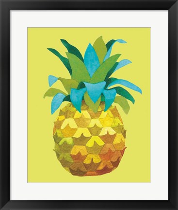 Framed Island Time Pineapples IV Print