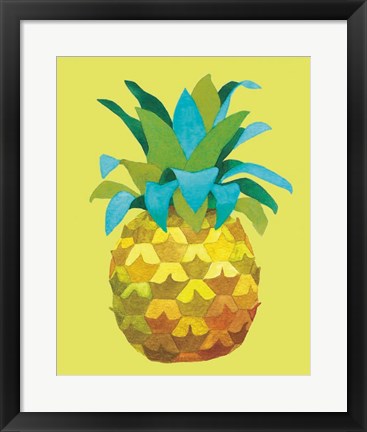 Framed Island Time Pineapples IV Print