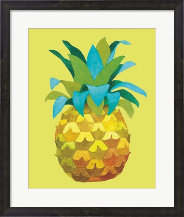 Framed Island Time Pineapples IV Print