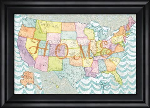 Framed US Cities X Print