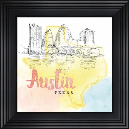 Framed US Cities V Print
