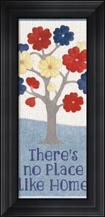 Framed No Place Like Home Panel Print
