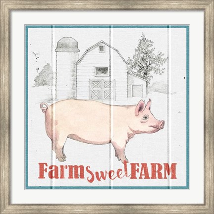 Framed Farm To Table III Print
