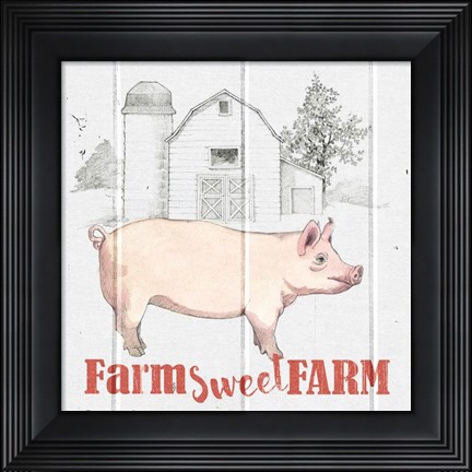 Framed Farm To Table III Print