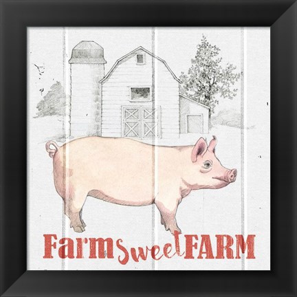 Framed Farm To Table III Print